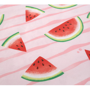 Детское постельное белье перкаль на резинке "Арбузы"