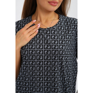 Костюм двойка женский №248 кулирка (р-ры: 48-58) серый Костюм двойка женский №248 кулирка (р-ры: 48-58) серый