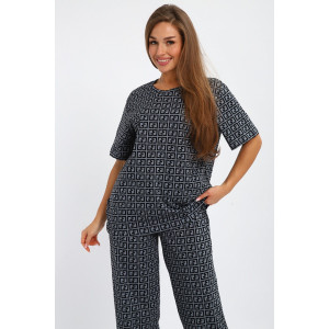 Костюм двойка женский №248 кулирка (р-ры: 48-58) серый Костюм двойка женский №248 кулирка (р-ры: 48-58) серый