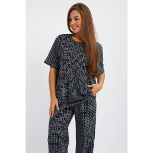 Костюм двойка женский №248 кулирка (р-ры: 48-58) серый Костюм двойка женский №248 кулирка (р-ры: 48-58) серый