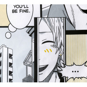 Детское постельное белье перкаль на резинке "Кавай"