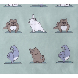 Детское постельное белье перкаль на резинке "Намасте"