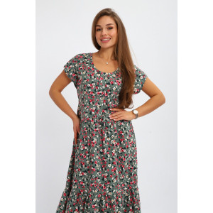 Платье женское №247 кулирка (р-ры: 50-64) зеленый