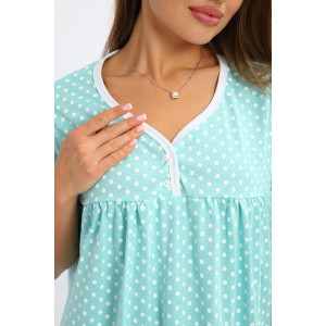 Сорочка женская №236.1 кулирка (р-ры: 50-64) бирюзовый