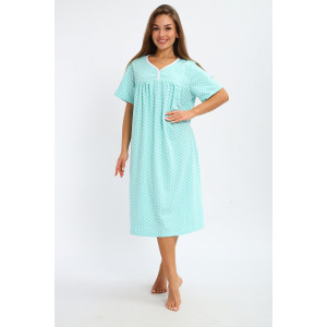 Сорочка женская №236.1 кулирка (р-ры: 50-64) бирюзовый