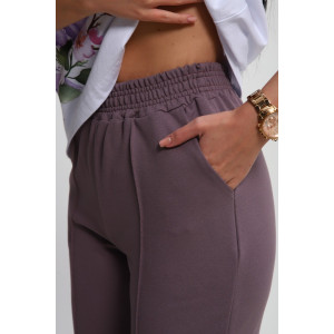 Костюм двойка женский №74725 футер-кулирка (р-ры: 46-64) корица Костюм двойка женский №74725 футер-кулирка (р-ры: 46-64) корица