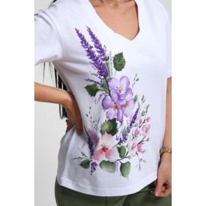 Костюм двойка женский №74725 футер-кулирка (р-ры: 46-64) фисташковый