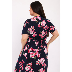 Халат женский "Кокетка" кулирка (последний размер) розовая сакура 50,54