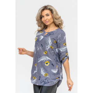 Туника женская №36726 кулирка (р-ры: 48-62) серый Туника женская №36726 кулирка (р-ры: 48-62) серый