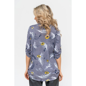 Туника женская №36726 кулирка (р-ры: 48-62) серый Туника женская №36726 кулирка (р-ры: 48-62) серый