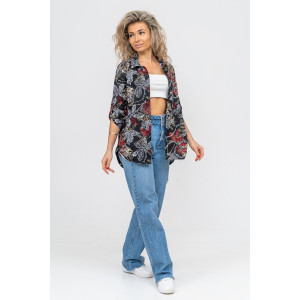 Туника-рубашка женская №36705 кулирка (р-ры: 46-60) надписи Туника-рубашка женская №36705 кулирка (р-ры: 46-60) надписи