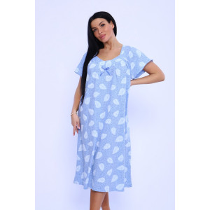 Сорочка женская №82049 кулирка (р-ры: 48-62) перышки