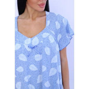 Сорочка женская №82049 кулирка (р-ры: 48-62) перышки