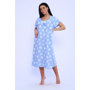 Сорочка женская №82049 кулирка (р-ры: 48-62) перышки