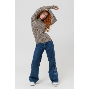 Водолазка женская №18050 вискоза (р-ры: 42-52) леопард