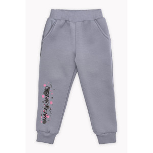 Брюки детские "Дерис" 20787 футер 3-х нитка петля (последний размер) серый 116