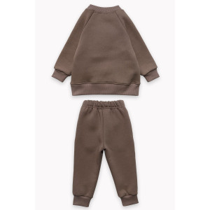 Костюм двойка детский "Даки" 30231 футер 3-х нитка с начёсом (последний размер) мокко 116