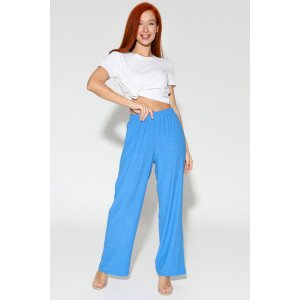 Брюки женские М-1021 жатка (р-ры: 44-56) голубой