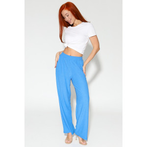 Брюки женские М-1021 жатка (р-ры: 44-56) голубой