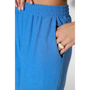 Брюки женские М-1021 жатка (р-ры: 44-56) голубой