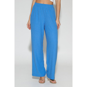 Брюки женские М-1021 жатка (р-ры: 44-56) голубой