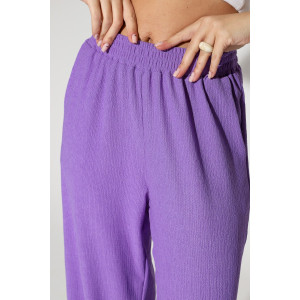 Брюки женские М-1021 жатка (р-ры: 44-56) лаванда Брюки женские М-1021 жатка (р-ры: 44-56) лаванда