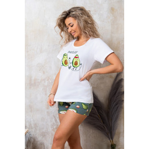 Пижама женская П-146 кулирка (р-ры: 42-56) авокадо хаки