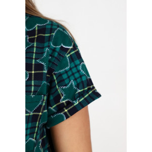 Пижама женская №35326 кулирка (р-ры: 44-54) зеленый