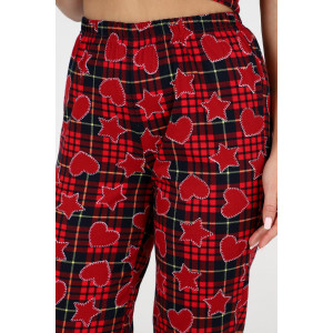 Пижама женская №35326 кулирка (р-ры: 44-54) красный