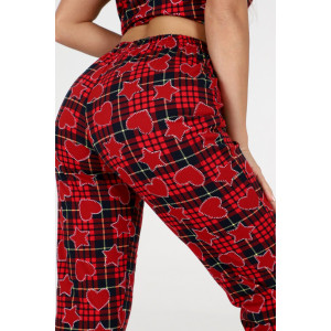 Пижама женская №35326 кулирка (р-ры: 44-54) красный