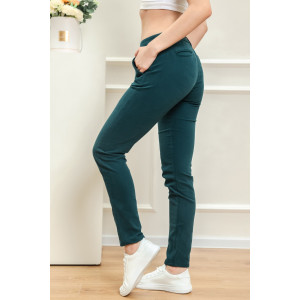 Джинсы женские JBG-009 джинс (р-ры: XS-XL) зеленый