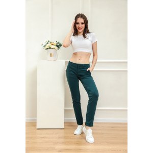 Джинсы женские JBG-009 джинс (р-ры: XS-XL) зеленый