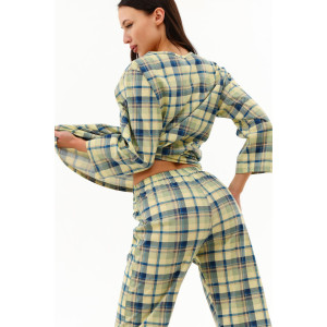 Пижама женская №21599 кулирка (р-ры: 46-60) оливковый