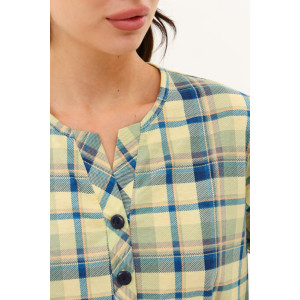 Пижама женская №21599 кулирка (р-ры: 46-60) оливковый