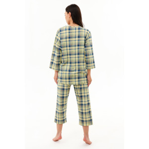 Пижама женская №21599 кулирка (р-ры: 46-60) оливковый