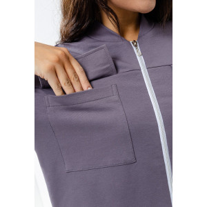 Костюм двойка женский №24778 футер 2-х нитка (р-ры: 46-56) серый Костюм двойка женский №24778 футер 2-х нитка (р-ры: 46-56) серый