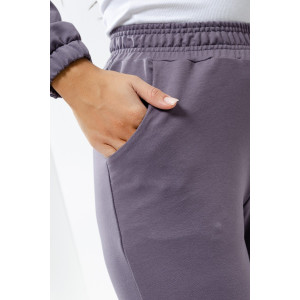 Костюм двойка женский №24778 футер 2-х нитка (р-ры: 46-56) серый Костюм двойка женский №24778 футер 2-х нитка (р-ры: 46-56) серый