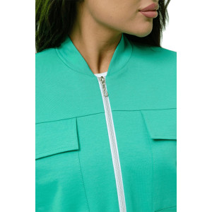 Костюм двойка женский №24778 футер 2-х нитка (р-ры: 46-56) зеленый Костюм двойка женский №24778 футер 2-х нитка (р-ры: 46-56) зеленый