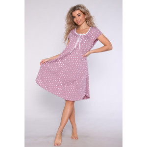 Сорочка женская №51076 кулирка (р-ры: 46-56) какао