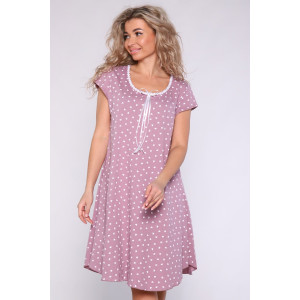 Сорочка женская №51076 кулирка (р-ры: 46-56) какао