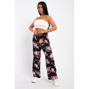 Брюки женские №74364 штапель (р-ры: 46-52) розы Брюки женские №74364 штапель (р-ры: 46-52) розы