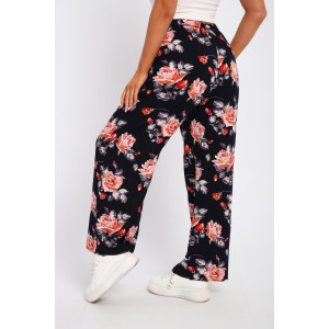 Брюки женские №74364 штапель (р-ры: 46-52) розы Брюки женские №74364 штапель (р-ры: 46-52) розы