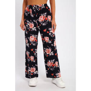 Брюки женские №74364 штапель (р-ры: 46-52) розы Брюки женские №74364 штапель (р-ры: 46-52) розы