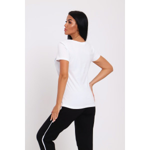 Костюм двойка женский №74716 футер-кулирка (р-ры: 42-60) черный