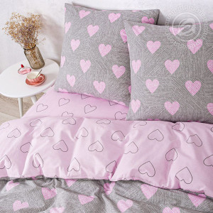 Постельное белье поплин "Купидон" (последний размер) 2.0-сп.