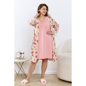 Сорочка женская "Айрис-1" кулирка (р-ры: 48-58) персиковый