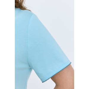 Пижама женская "Айрис-2" кулирка (р-ры: 48-58) голубой