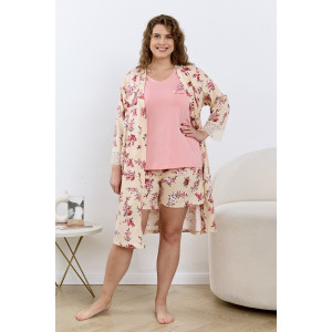 Пижама женская "Айрис-2" кулирка (р-ры: 48-58) персиковый