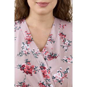 Халат женский "Айрис-3" кулирка (р-ры: 48-58) пудровый