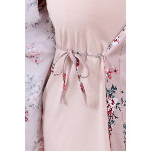 Халат женский "Айрис-3" кулирка (р-ры: 48-58) пудровый